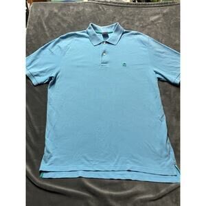 Brooks Brothers Performance Polo Shirt Men’s Sz L Light Blue Preppy Work
